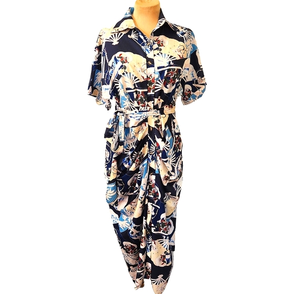 None Dresses & Skirts - Japanese Kimono midi dress